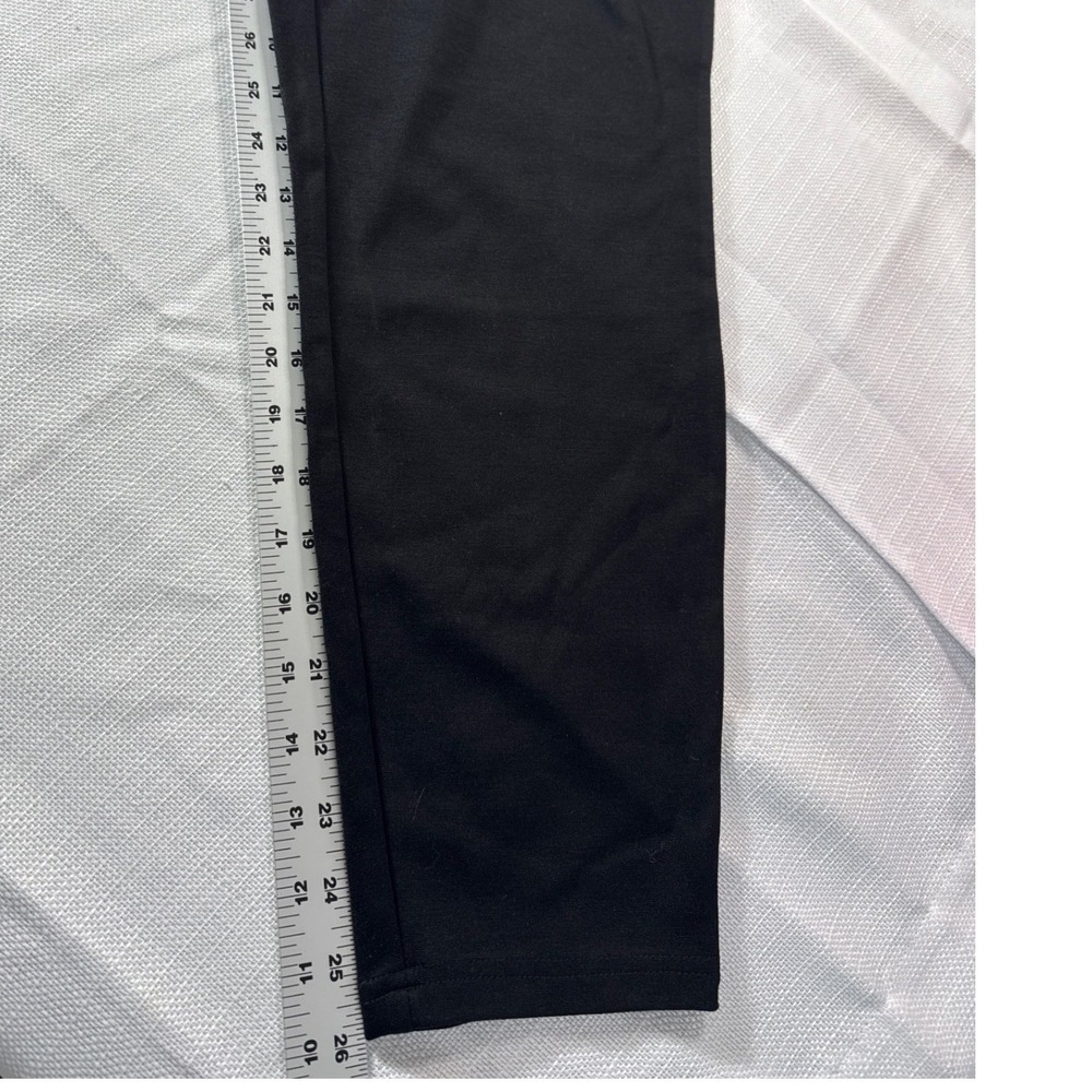 Philosophy Woman Black Pull On Tapered Leg Pants Plus Size 2X NWT Stretch Knit - Picture 5 of 9